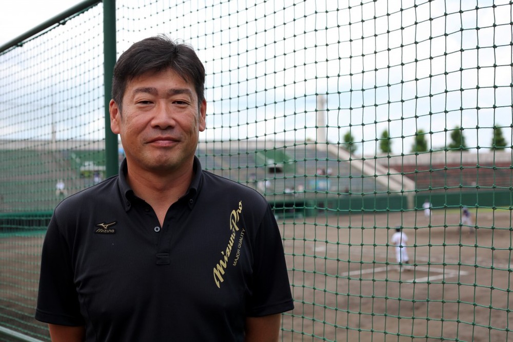 中越高校野球部OB鈴木裕二さん。第70回夏の甲子園大会に出場。